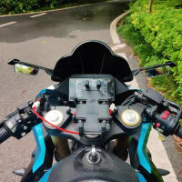Para Honda CBR500R CBR400R CBR 650R CBR650R CBR1000RR espejos laterales de motocicleta Winglets ala de viento retrovisor giratorio ajustable - details 6