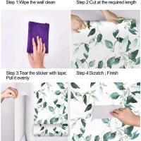 Papel Tapiz de Hoja Ral Adhesivo, Verde/Gris Ideal para Paredes de Baño, Dormitorio, Decoración del Hogar - details 10