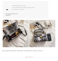 Elegante Bolso de Mano de Cuero PU Patrón de Piel de Serpiente Impermeable, Resistente al Desgaste - details 21