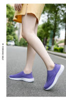 Zapatos para caminar para mujer, zapatillas de calcetín a la moda, mocasines cómodos y transpirables, zapatos informales antideslizantes - details 2