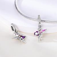 Encanto de Plata Esterlina S925 Unicornio Floral Mariposa Para Pulsera Original de 3mm Joyería Fina de Cumpleaños para Mujeres Regalo de Piedra Principal de Zirconio - details 45
