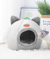 Cama de Gato para Invierno Calentada Microfibra Cama de Perro Pequeña con Estera - details 2