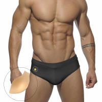 Jessborn bañador sexy bordado para hombre, traje de baño profesional, pentagrama, entrenamiento en la playa, Verano - details 0