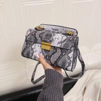 Elegante Bolso de Mano de Cuero PU Patrón de Piel de Serpiente Impermeable, Resistente al Desgaste - details 8