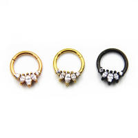 Anillos de Aro para la nariz de alta calidad, 16g, 100%, anillo de acero quirúrgico para la nariz, colgador de piercing para el cuerpo, joyería de moda, 1 ud. - details 7