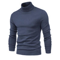 AIOPESON-suéteres gruesos de cuello alto para hombre, Jersey informal de cuello alto, ajustado, cálido, de calidad, Color sólido, Invierno - details 8