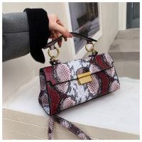 Elegante Bolso de Mano de Cuero PU Patrón de Piel de Serpiente Impermeable, Resistente al Desgaste - details 43