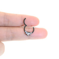 Anillos de Aro para la nariz de alta calidad, 16g, 100%, anillo de acero quirúrgico para la nariz, colgador de piercing para el cuerpo, joyería de moda, 1 ud. - details 11