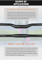 TOSEEK ZF-ONE Mtb Carbon Handlebar Bicycle Handlebar 31.8*580-720/740/760mm Matt Black Handlebars For Mountain Bike Accessories - details 9
