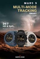 NORTH EDGE MARS5 Reloj para hombre Reloj deportivo original para exteriores Monitorización de frecuencia cardíaca y oxígeno en sangre Reloj deportivo digital resistente al agua hasta 50 m Compatible con sistemas Android e IOS - details 0
