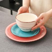 MALACASA Juego de Cena Porcelana 48 Piezas Colorida Apta Microondas - details 4