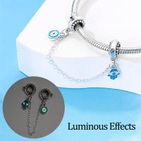 Encanto de Cierre Seguro de 925 Plata Esterlina Original para Mujeres Joyería DIY Cuentas Material Metal Pulsera de Zirconio - details 2