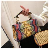 Elegante Bolso de Mano de Cuero PU Patrón de Piel de Serpiente Impermeable, Resistente al Desgaste - details 4