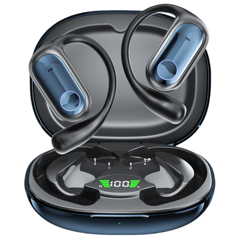 Auriculares inalámbricos Bluetooth 5.4 SANLEPUS 2025 | Auriculares con Ai traducción | Diseño ultraligero de oreja abierta para deportes | Ideal para correr/gimnasio | Batería de 45h | Compatible con iPhone/Android/Xiaomi