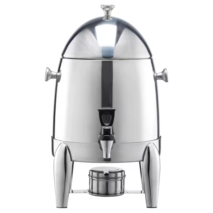 Dispensador de Bebidas de Acero Inoxidable SucceBuy, Contenedor de Bebidas de 12L con Quemador de Alcohol, Apto para Bebidas Calientes y Frías como Café, Té y Agua, con Grifo y Tubo de Hielo, Ideal para Restaurantes, Hoteles y Eventos - 1
