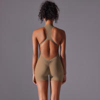 Conjunto Deportivo Hamidou Monos de Yoga sin Mangas con Cuello en V Material de Nylon - details 51