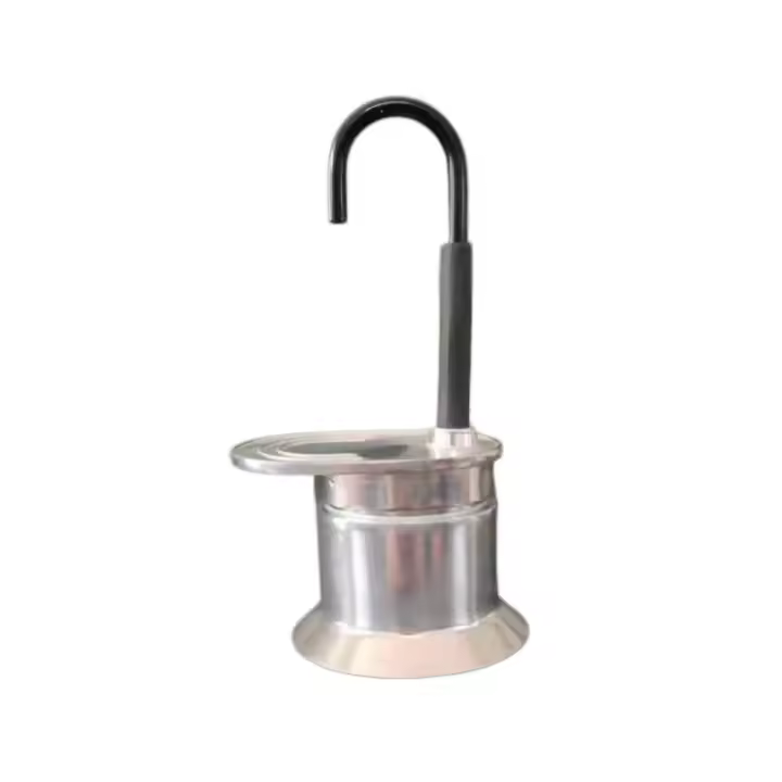 Cafetera Moka Individual de 50 ml, Cafetera Espresso de Aluminio para Cocina, Cafetera Italiana para Camping y Viajes (Taza No Incluida) - 1
