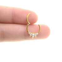 Anillos de Aro para la nariz de alta calidad, 16g, 100%, anillo de acero quirúrgico para la nariz, colgador de piercing para el cuerpo, joyería de moda, 1 ud. - details 10