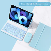 Funda con Portalápices para iPad Air 6th, 11 ", 2024, inalámbrica, Bluetooth, RGB, retroiluminada, teclado, ratón, 11", 2024 - details 7
