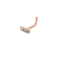 Piercing para el cuerpo de 0,8x6mm, Aro para la nariz, joyería para el cuerpo, diamantes de imitación, corazón pequeño, oferta, 2 uds. - details 6