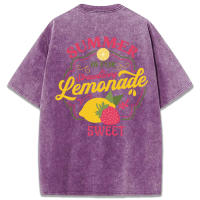 Camiseta de Algodón Veraniego Diseño de Fresa Limón Top Casual Suelto para Mujeres Moda de Verano - details 63