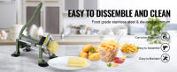 SucceBuy Cortador de patatas fritas, rebanador de patatas con cuchillas de acero inoxidable de 1/2" y 3/8", picadora manual con ventosas para patatas, verduras - details 3