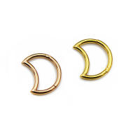 1Pc 100% 316l de acero 16g Luna estrella cartílago helicoidal trago Concha Torre piercing en la oreja pendiente de joyería de acero inoxidable - details 1