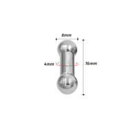 Anillos rectos de acero inoxidable de gran tamaño para el cuerpo, Piercing para el tragus de la oreja, barra para el pezón, labios, joyería para el cuerpo, 1 unidad - details 6