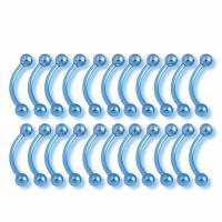 Piercing de ceja de acero quirúrgico 316L, Piercing de labio Punk, 1,2x10x3mm, anillo de lengua, anillos de diente, Piercing corporal, 5 unidades por lote - details 4