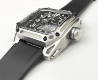 Reloj Mecánico para Hombres NORTH EDGE SPACE X Resistente al Agua 100M para Deportes al Aire Libre y Natación con Correa de Goma y Vidrio Mineral Movimiento Mecánico Color Negro - details 11