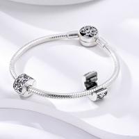 Encantos de Serie Zirconia de Plata Esterlina S925 100% Real para Mujeres Joyería Fina de Cumpleaños Ajuste a Pulsera y Bangle de 3mm - details 52