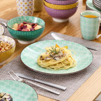 Juego de Vajilla de Porcelana Vancasso Tulip 16 Piezas 4 Colores 4 Diseños Plato de Cena Plato de Postre Bol y Mug Set Utensilios de Cocina Cerámica Producto Normal y Sostenible Para Todas las Temporadas - details 10