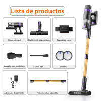Aspiradora de mano PrettyCare V900 con batería extraíble,52000PA de potencia de succión, aspiradora con pantalla táctil LED, aspiradora inalámbrica para el hogar, el coche y el pelo de mascotas. - details 6