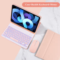 Funda con Portalápices para iPad Pro, carcasa con teclado y ratón retroiluminado RGB inalámbrico, con Bluetooth, 11 pulgadas, 2024, 2024 - details 4