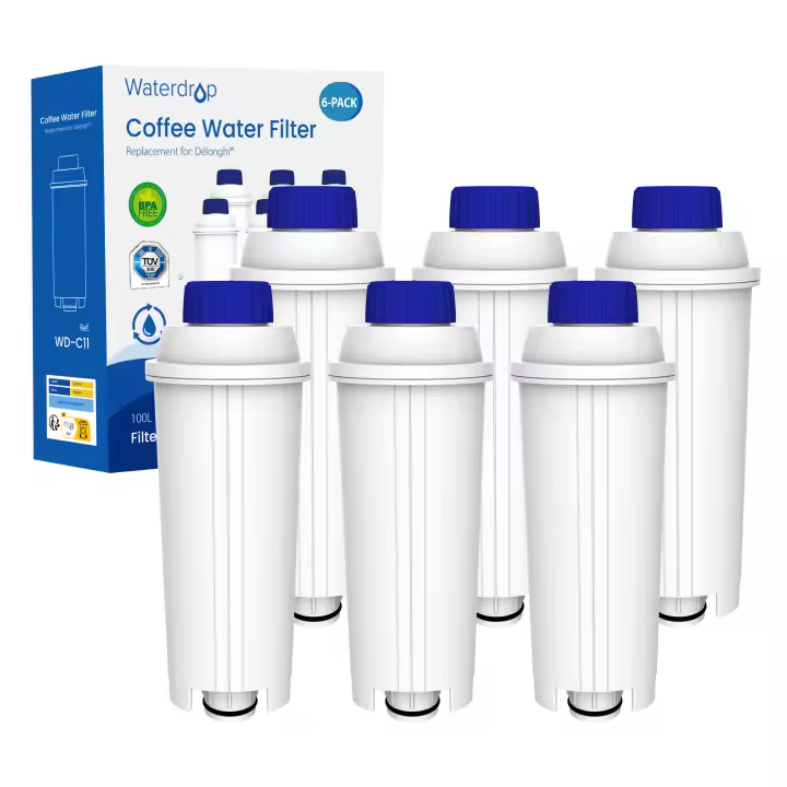 Waterdrop Filtro de Café TÜV SÜD, Certificado, Compatible con DeLonghi®DLSC002, 9310926, SER3017, 5513292811 (6) - 1