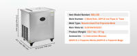 SucceBuy Máquina comercial para paletas de hielo - Juego de 2 moldes, capacidad de 52 piezas, maravilla de acero inoxidable para bares y cafeterías - details 6