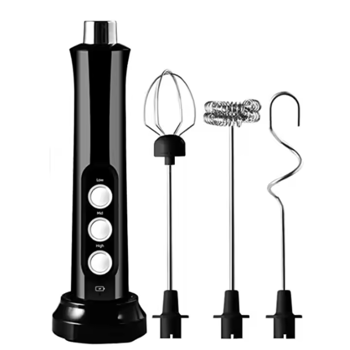 Dispensador de Leche Eléctrico 3 en 1 de Alta Velocidad Portátil, Recargable, Ideal para Preparación de Espuma de Leche y Mixed de Bebidas - 1