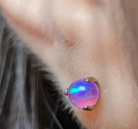 Juego de garra de titanio de 3 garras, 5 piezas, hilo interno, bola para Piercing de hélice redonda - details 4