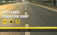 SucceBuy Rampa protectora de cable de goma de 3 canales, tope de velocidad resistente, cubierta de cable para entrada, manguera y protección de cables - details 0