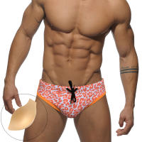 Jessborn pantalones de natación para hombre, bañador sexy con estampado de leopardo, Copa tridimensional, ropa de playa de primavera caliente - details 0