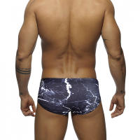 Jessborn calzoncillos de baño para hombre, bañador sexy con textura de rayo europeo y americano, traje de baño para entrenamiento en la playa - details 4