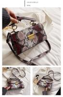 Elegante Bolso de Mano de Cuero PU Patrón de Piel de Serpiente Impermeable, Resistente al Desgaste - details 33