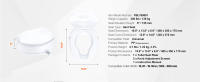 SucceBuy Asiento de Inodoro Elevado, Elevador de Inodoro Universal, Bloqueo de Varilla de Tornillo, para Ancianos, Discapacitados, Embarazadas, Uso Médico, Plástico - details 6
