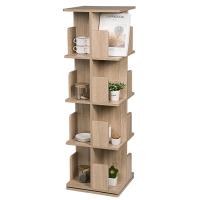 Estante de Libros Giratorio de 360 Grados Almacenamiento de 3 Niveles para Hogar y Oficina - details 2