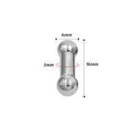 Anillos rectos de acero inoxidable de gran tamaño para el cuerpo, Piercing para el tragus de la oreja, barra para el pezón, labios, joyería para el cuerpo, 1 unidad - details 8