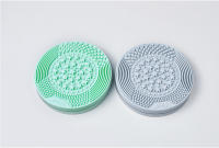 Limpiador de brochas de maquillaje Jessup, tapete de silicona 2 en 1 para lavado en seco y húmedo, esponja para remover el color de las brochas, herramientas de limpieza cosmética - details 8