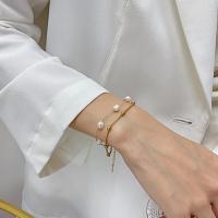 Pulsera de Perlas Vintage Acero Inoxidable y Perlas Encapuche Accesorio de Mano Elegante para Mujeres Mayores de 8 Años - details 9