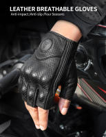 Guantes de cuero Real para motocicleta, impermeables, a prueba de viento, cálidos, transpirables, táctiles, para invierno y verano - details 31