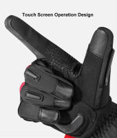 Guantes impermeables para motocicleta, resistentes al viento, reflectantes, antideslizantes, táctiles, largos, cálidos, Invierno - details 8