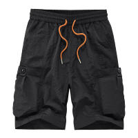 Pantalones cortos informales versátiles a la moda urbana para hombre, pantalones cortos deportivos holgados y transpirables para exteriores, pantalones cortos Cargo lisos con múltiples bolsillos para verano para hombre - details 4